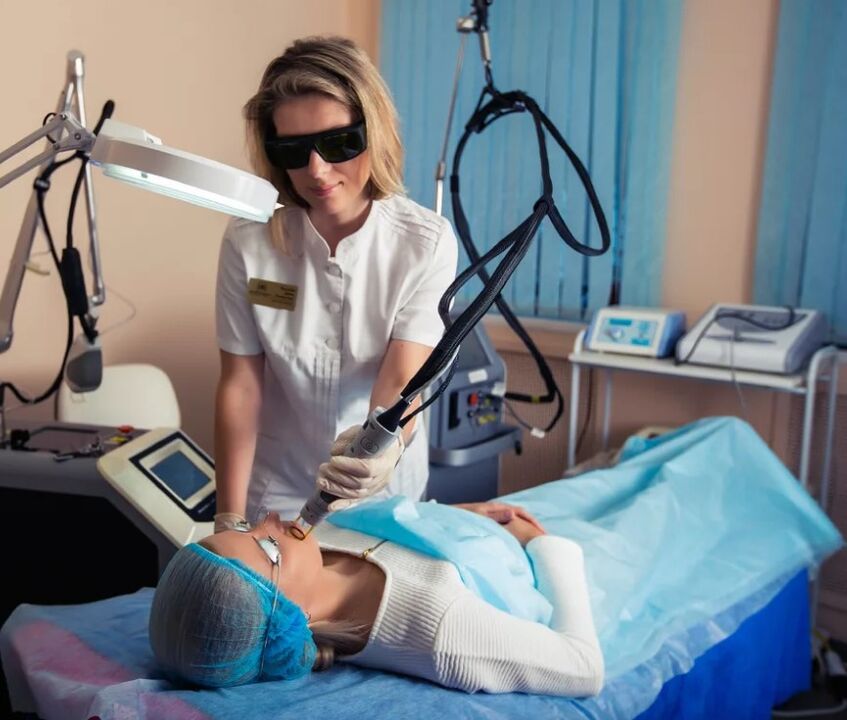 Laser apparatus for facial renovation